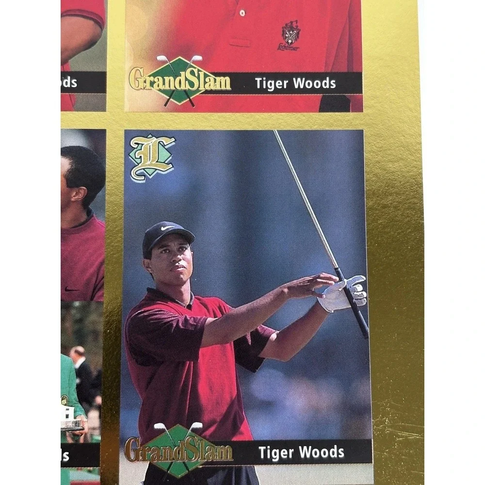 Tiger Woods Legends‎ 9 card UnCut Sheet Grand Slam